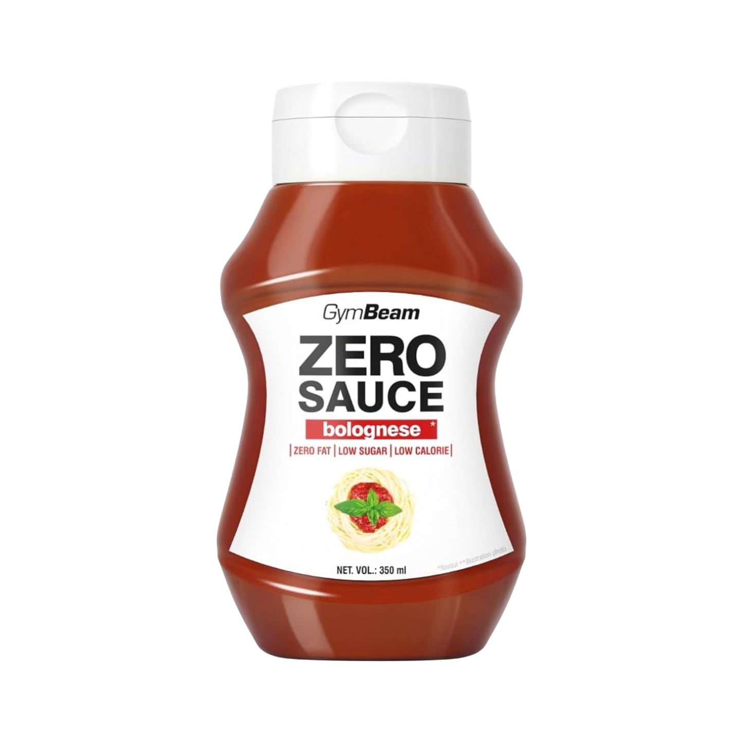 GymBeam Zero Sauce Bolognese, calorie-free, low sugar, and perfect for healthy meals.